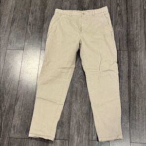 Zara Men's Stone/Khaki Slim Chinos